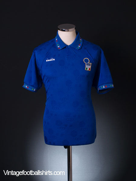 1993-94 Italy Home Shirt *Mint* L Football Shirt