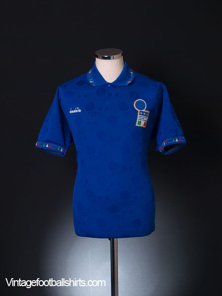 1993-94 Italy Home Shirt L Football Shirt