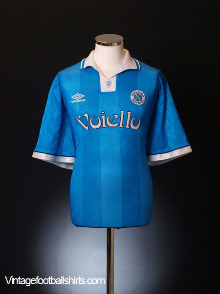 1993-94 Napoli Home Shirt #9 XXL Football Shirt
