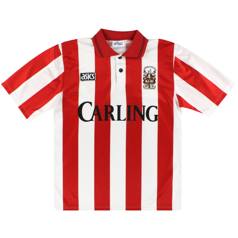 1993-94 Stoke City Asics Home Shirt L Football Shirt
