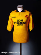 1993-94 Walsall Third Shirt #No6 L Football Shirt