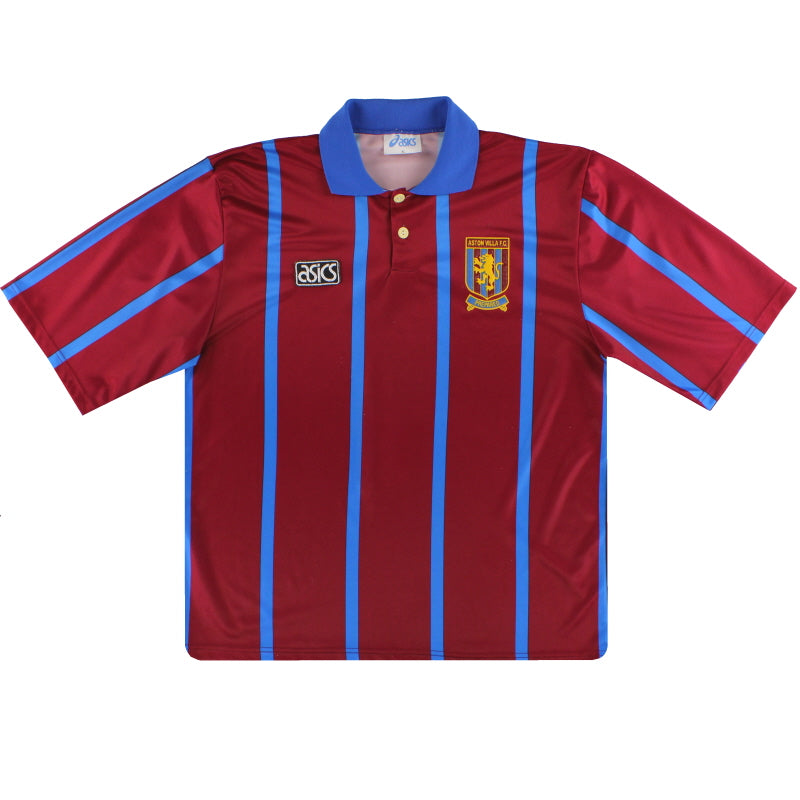 1993-95 Aston Villa Asics Home Shirt L | Vintage Football Shirts