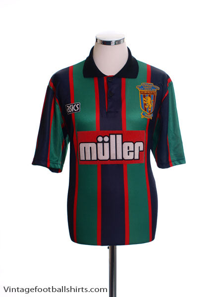 1993-95 Aston Villa Away Shirt 'Coca Cola Cup Final Winners' M