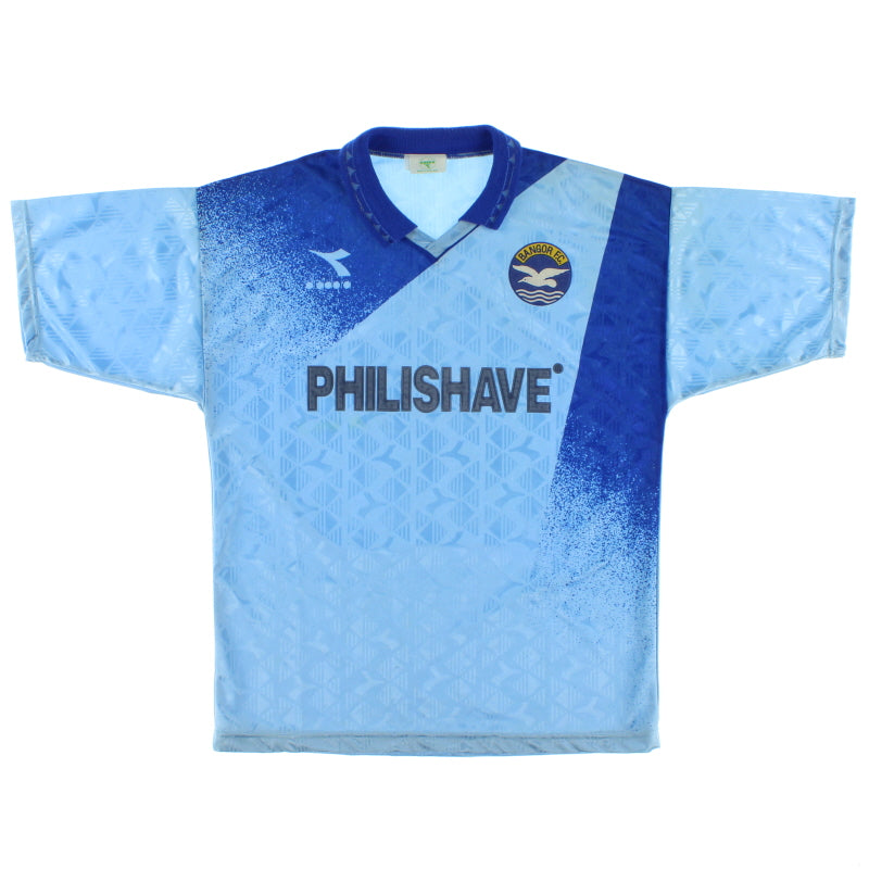 1993-95 Bangor FC Away Shirt L Football Shirt
