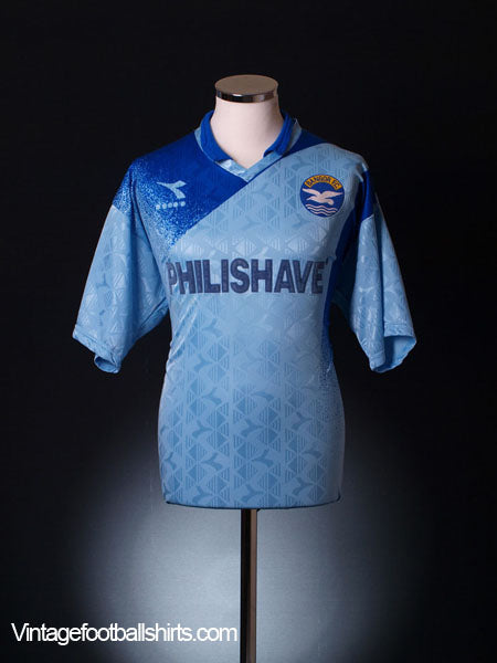 1993-95 Bangor F.C. Away Shirt L Football Shirt