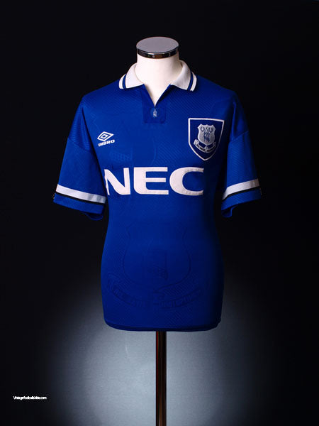 1993-95 Everton Home Shirt L Football Shirt