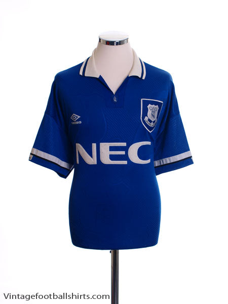 1993-95 Everton Home Shirt L Football Shirt