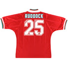 1993-95 Liverpool adidas Home Shirt Ruddock #25 L Football Shirt