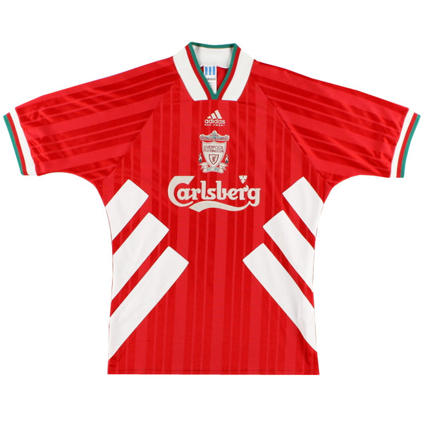 1993-95 Liverpool adidas Home Shirt *Mint* L/XL | Vintage Football