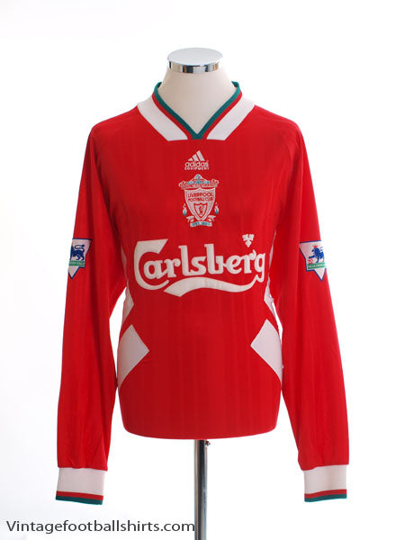 1993-95 Liverpool Match Issue Home Shirt Ruddock #25 L/S L - Main Image