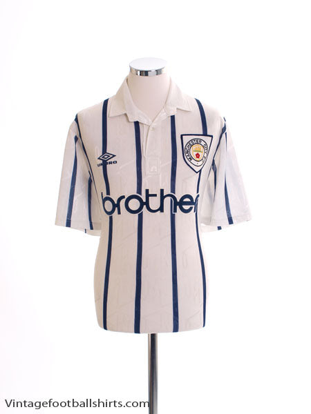 1993-95 Manchester City Third Shirt L Football Shirt