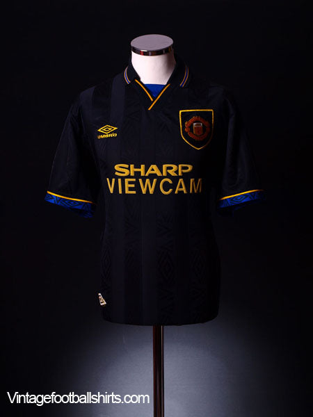 1993-95 Manchester United Away Shirt L | Vintage Football Shirts
