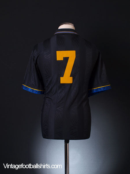 1993-95 Manchester United Away Shirt #7 XL Football Shirt
