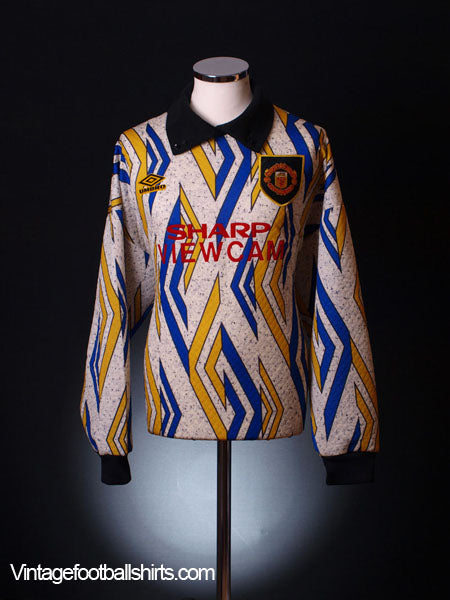 1993-95 Manchester United Goalkeeper Shirt M Football Shirt