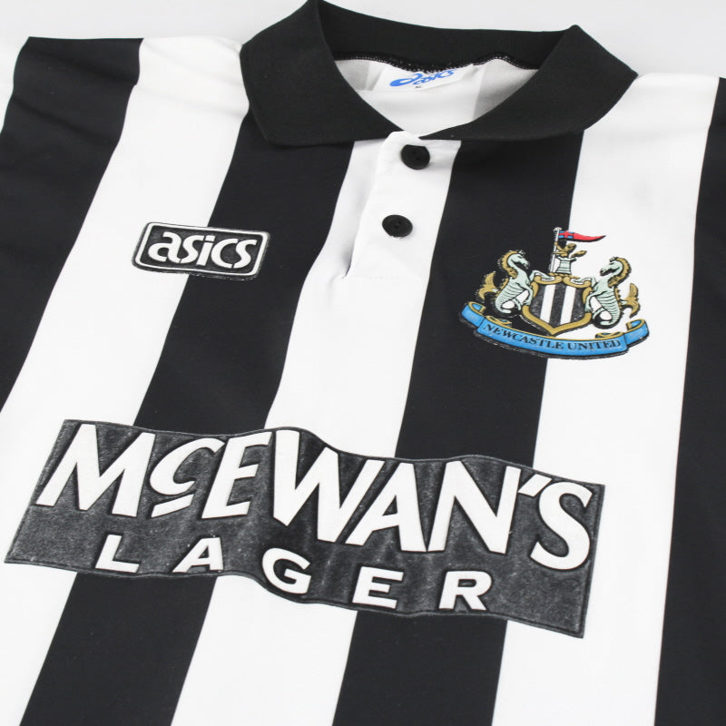1993-95 Newcastle Asics Home Shirt M | Vintage Football Shirts