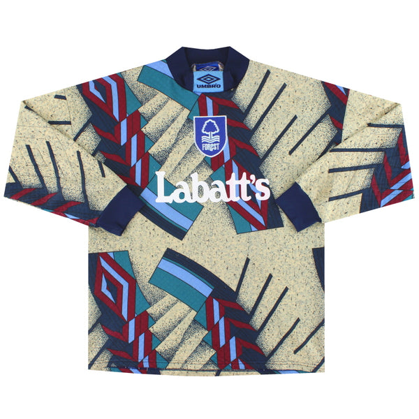 1993-95 Nottingham Forest Umbro Goalkeeper Shirt #1 L | Vintage