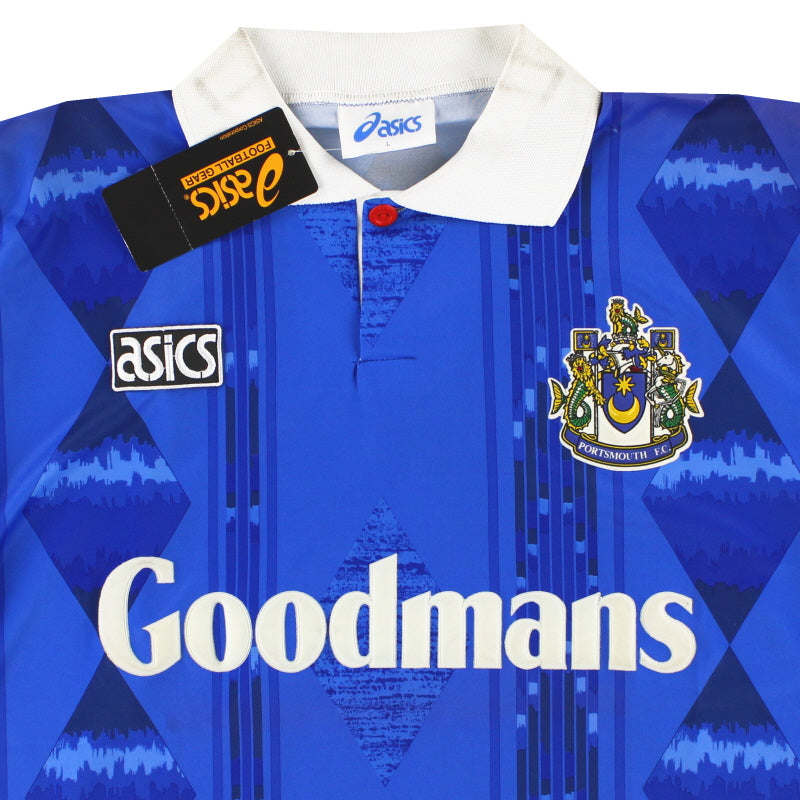 1993-95 Portsmouth Asics Home Shirt *w/tags* L OAS750 | Vintage