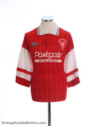 1993-95 Rotherham Home Shirt L Football Shirt