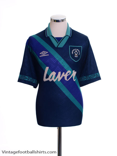 1993-95 Sheffield United Away Shirt L Football Shirt