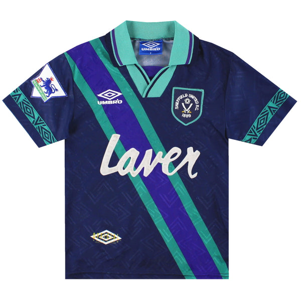 Maillot Vintage Sheffield United Umbro Away Shirt 1994-1995 Maillot Vintage Sheffield United Umbro Away Shirt 1994-1995