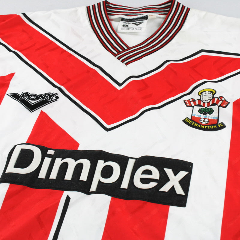 1993-95 Southampton Pony Home Shirt XL | Vintage Football Shirts
