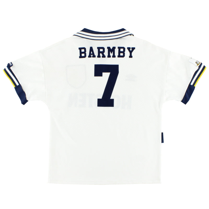 1993-95 Tottenham Home Shirt Barmby #7 M Football Shirt