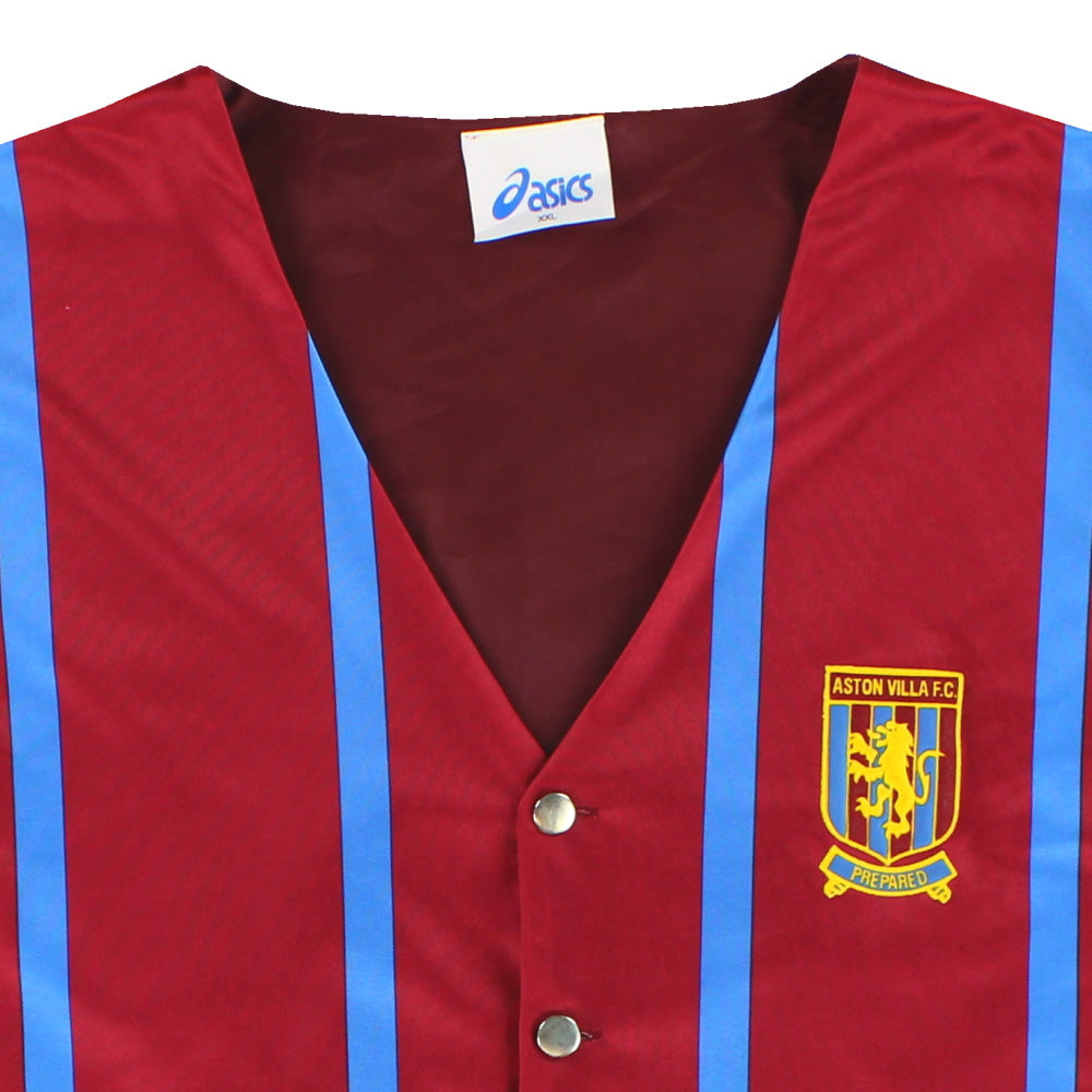 1993-95 Aston Villa Asics Waistcoat *Mint* XXL | Vintage Football
