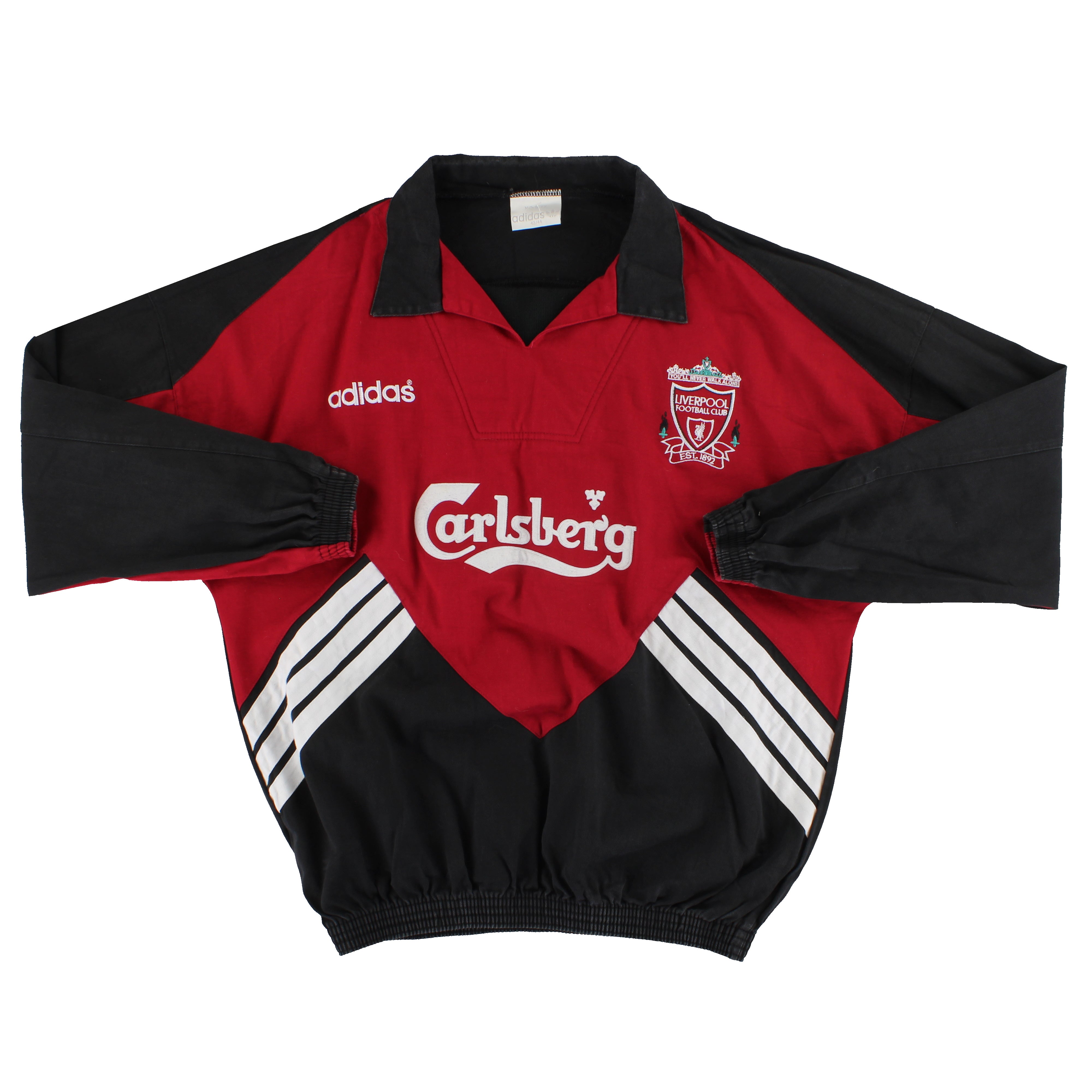 1993-95 Liverpool adidas Drill Top *Mint* L | Vintage Football Shirts