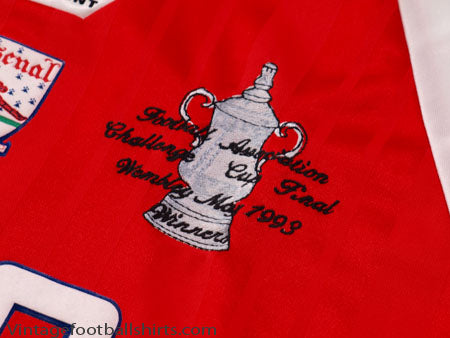 1993 Arsenal 'FA Cup Winners' Home Shirt XL | Vintage