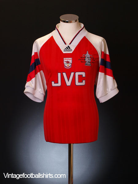1993 Arsenal FA Cup Winners Home Shirt L | Vintage Football Shirts
