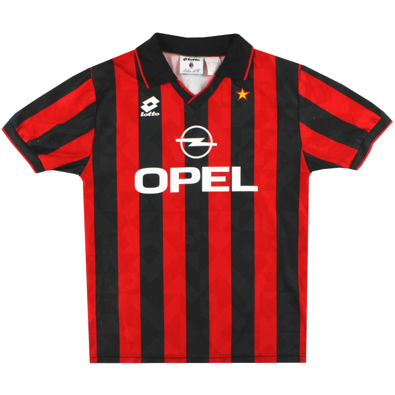 1994-95 AC Milan Lotto Home Shirt L Football Shirt
