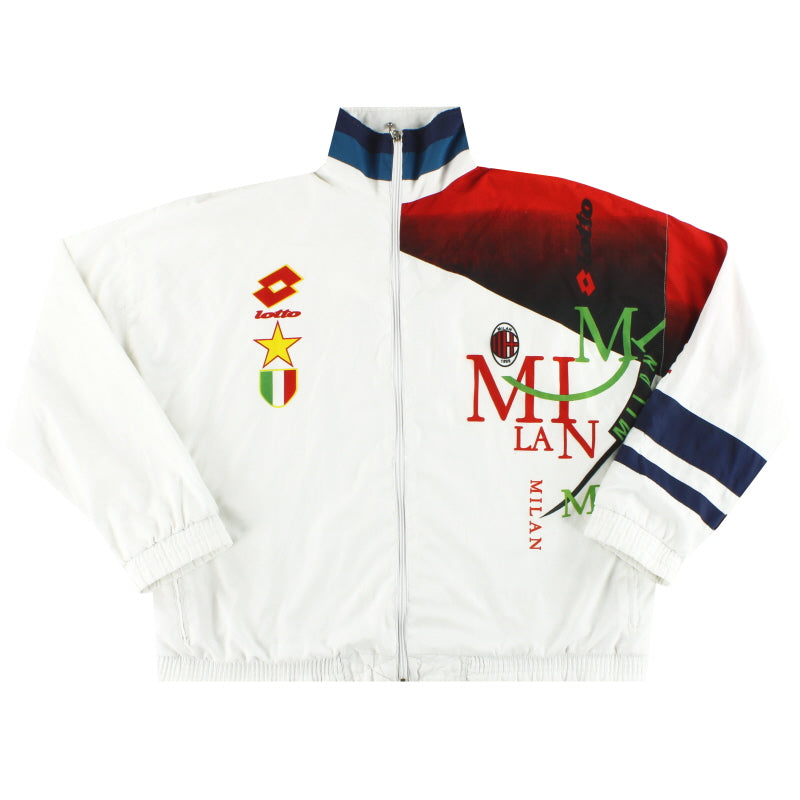 1994-95 AC Milan Lotto Tracksuit Jacket XL Jacket