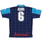 1994-95 Arsenal Away Shirt Adams #6 L Football Shirt