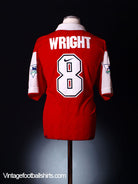 1994-95 Arsenal Match Worn Home Shirt Wright #No8  XL Football Shirt