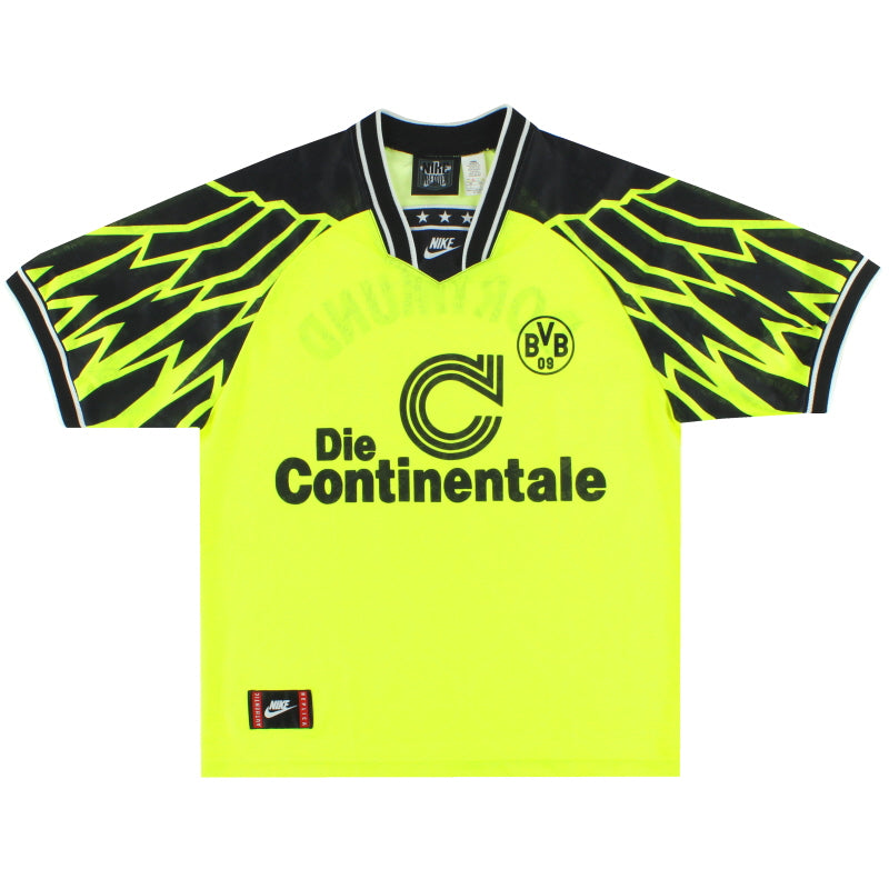 1994-95 Borussia Dortmund Nike Home Shirt L Football Shirt