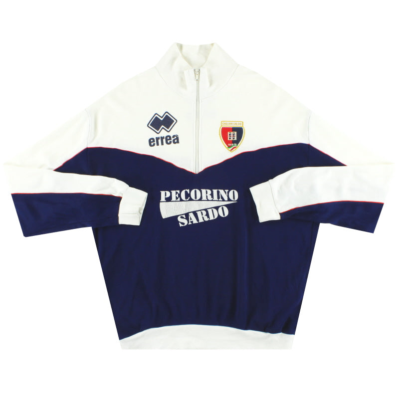1994-95 Cagliari Errea 1/4 Zip Top L Football Shirt