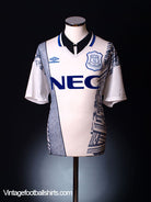 1994-95 Everton Away Shirt L Football Shirt