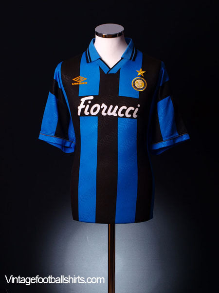 1994-95 Inter Milan Home Shirt M Football Shirt