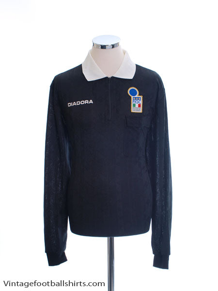 1994-95 Italy FIGC Referee Shirt L/S L Football Shirt