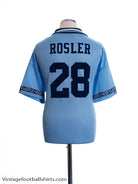 1994-95 Manchester City Centenary Home Shirt Rosler #28 L Football Shirt