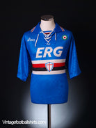 1994-95 Sampdoria Home Shirt L Football Shirt