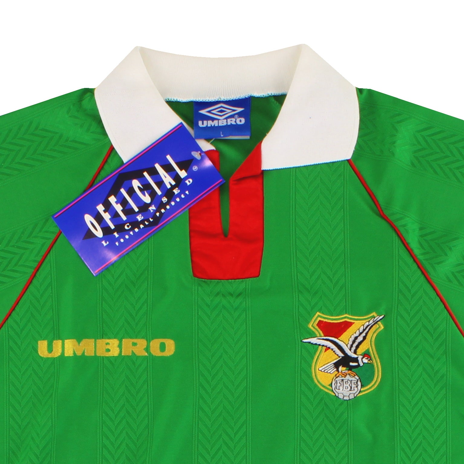 1994-95 Bolivia Umbro Home Shirt *w/tags* L | Vintage Football Shirts