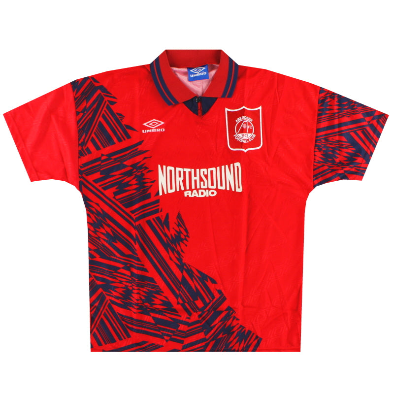 1994-96 Aberdeen Umbro Home Shirt *As New* L Football Shirt