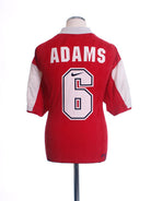 1994-96 Arsenal Home Shirt Adams #6 XL Football Shirt