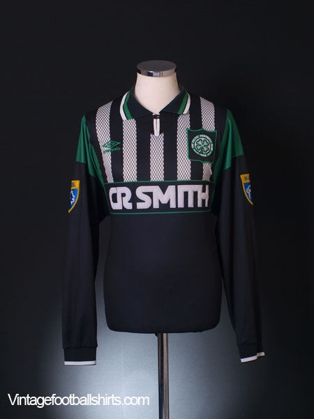 1994-96 Celtic Match Issue Away Shirt #9 (Hooijdonk) L/S XL Football Shirt