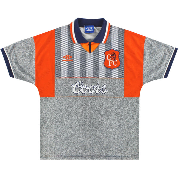 未使用長期保管　1994/96 グリット チェルシー 　　 アンブロ アウェイ 1994-96 Chelsea Umbro Away Shirt L | Vintage Football Shirts
