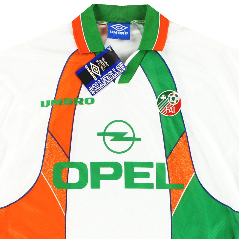 Écharpe Vintage Supporters Irlande Football - Années 80, équipe Nationale, Longueur 119 Cm - Bon état
