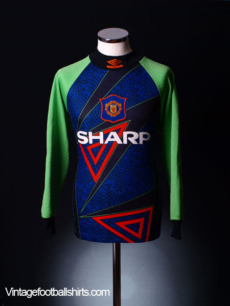 1994-96 Manchester United Goalkeeper Shirt L Football Shirt