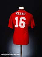 1994-96 Manchester United Home Shirt Keane #16 L Football Shirt