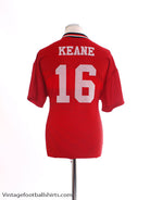 1994-96 Manchester United Home Shirt Keane #16 M Football Shirt
